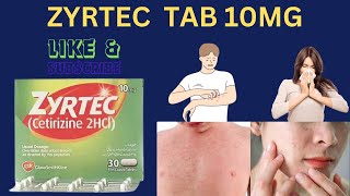 Zyrtec ! Zyrtec Tablet 10mg ! Cetirizine HCl ! How To Use Cetirizine ! Dosage