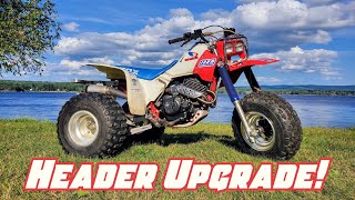 1985 Honda ATC 350X - Performance Header Upgrade!!