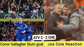 🔥 Chelsea Sturn Equalizes goal and Joe Cole reaction vs Aston Villa