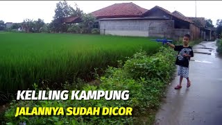 Keliling Kampung Sambil Menikmati Coran Baru  || Donatur Dari Seorang Sultan Ditimur Cikarang