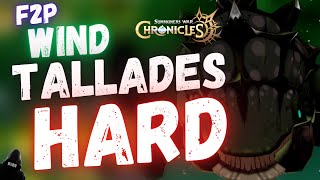 F2P HARD MODE TEAR GLANDS Wind Tallades ALL SUMMONERS! GET 6 STAR RAGE & BLADE RUNES!