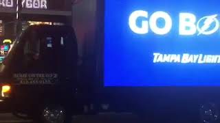 Mobile advertising billboards Tampa /Orlando “Go Boltz “ 813 727 4111