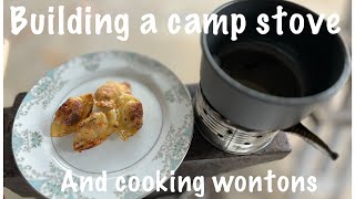 Learn How to build a camp stove from soup cans #camping #rei #backpacking