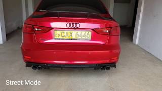 Audi A3 ValveTronic Active Dual Exhaust System