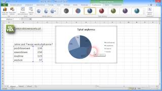 Jak zrobić w Excelu wykres kołowy (ankietowy)?