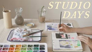 A Week in my Sketchbook | calming art vlog 🪴