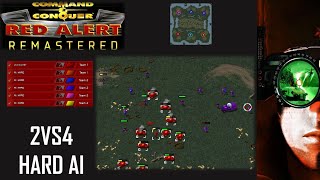 /Command & Conquer Red Alert Remastered/ (Skirmish) 2VS4 HARD AI  I CCLT MP Waterfight I