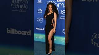 Saweetie wears Dsquared2 on the Billboard Women in Music 2024 red carpet.