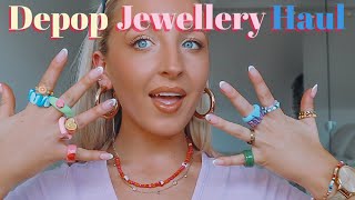 DEPOP & ASOS COLOURFUL JEWELLERY HAUL (Where to find cool rings)