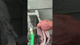 How to replace an outdoor water faucet. #maintenance #plumber #diy