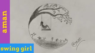 SWING GIRL drawing II rudrax twins II