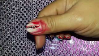 ZOMBIES  NAIL ART DESIGN