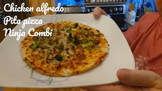 Unbeatable Pita Alfredo Pizza with Freeze Dried Toppings Ninja combi