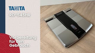 TANITA RD-545HR Vorbereitung für den Gebrauch