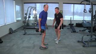 One Legged Dumbbell Squat