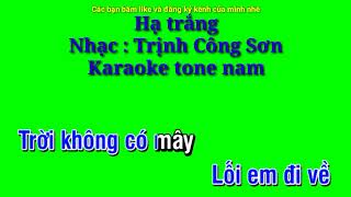 Hạ trắng - Nhạc : Trịnh Công Sơn - Karaoke tone nam