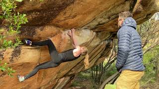 Nightingale 7B+, Rocklands Bouldering