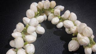 மல்லிகை பூ கட்டுவது எப்படி // How to string flower's easily // Malligai poo Kattuvathu eppadi