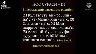 сура 114 《нос》