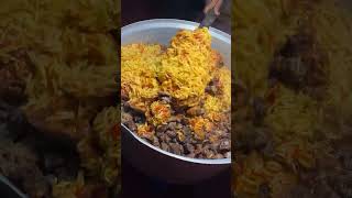 Super delicious 😋 Peppered Suya Rice #reels #jollofrice #youtubeshorts