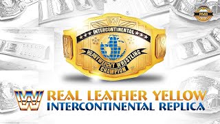 Real Leather Yellow Intercontinental Classic Replica Belt