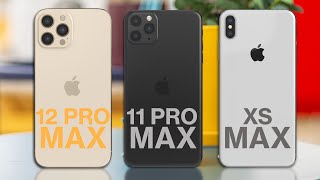 iPhone 12 Pro Max vs iPhone 11 Pro Max vs iPhone XS Max || Comparison