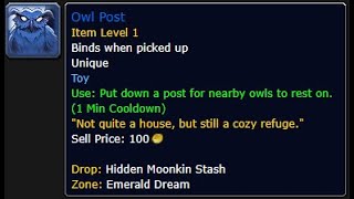 How To Get the Owl Post Toy! (Hidden Moonkin Stash)