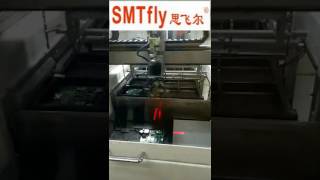 PCB unloading for inline PCB router