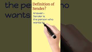 Define Sender?/#trending/#definition