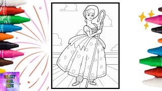 Bo peep From Toy Story Coloring Pages #drawing #coloring_pages #toys #story