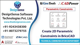 BricsCAD Tutorial: Create 2D Parametric Constraints in BricsCAD | CADPower & GeoTools | Rakesh Rao