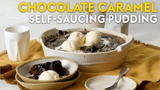 Chocolate caramel self saucing pudding | delicious. Australia