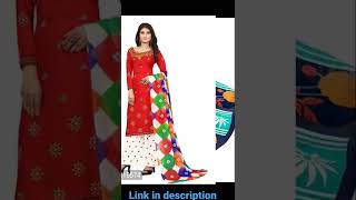 Elegant Crepe Printed Dress Material with Dupatta Set #rayon #viral