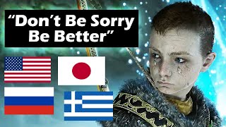 GOD OF WAR - "Don't Be Sorry, Be Better" (in 12 Different Languages)