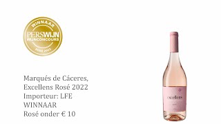 WINNAAR - Rosé tot € 10 - MARQUÉS DE CÁCERES, EXCELLENS ROSADO 2022