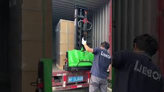 Forklift capable of Climbing: 1Ton 1.3m high full electric lift, move, and climb: SFS1013