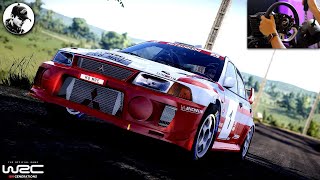 WRC Generations Mitsubishi Lancer Evo V Steering Wheel Gameplay