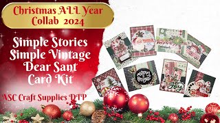 #christmasallyearcollab2024| SS Vintage Dear Santa Cards | ASC Craft Supplies DTP |April 2024