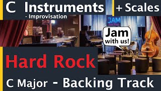 Hard Rock Backing Track Jam in C Major | C Instruments Improvisation