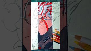 Drawing Okarun 😎🔥 || Stained Art 🎨 #shorts #anime #dandadan