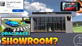 New Showroom, Cantainer and Drag Race Update in Car For Sale Simulator 2023 || Master Gameing