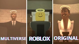 Skibidi Toilet - ORIGINAL vs MULTIVERSE vs MINECRAFT vs ROBLOX (ALL EPISODES) skibidi bop yes