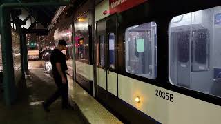 NJT Hudson-Bergen Light Rail - KinkiSharyo LRV #2035 at Port Imperial