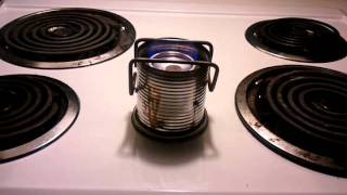 Alcohol stove setup