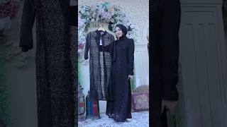 Model gamis hitam purkat terupdet #modelgamis #reels