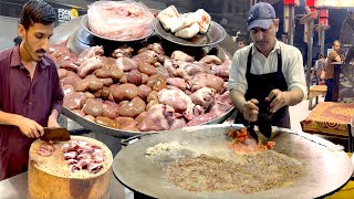 BUTTER GOAT BRAIN & OFFAL STEW KATAKAT STREET FOOD KARACHI PAKISTAN