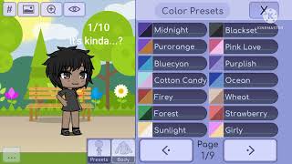 (Rating colors in gacha life) (my old character)