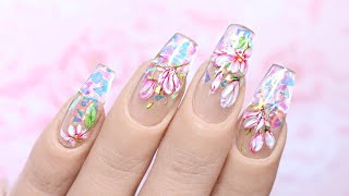 ✨ Magical (& Surprisingly Easy!) Pastel Floral Nail Art Tutorial ✨