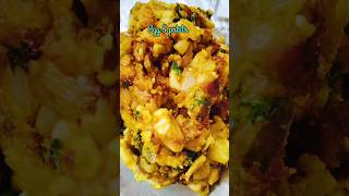 Egg & potato bhujiya #shorts #viral #reels #recipe #cooking