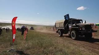 Russian military cars : Competition and obstacle course